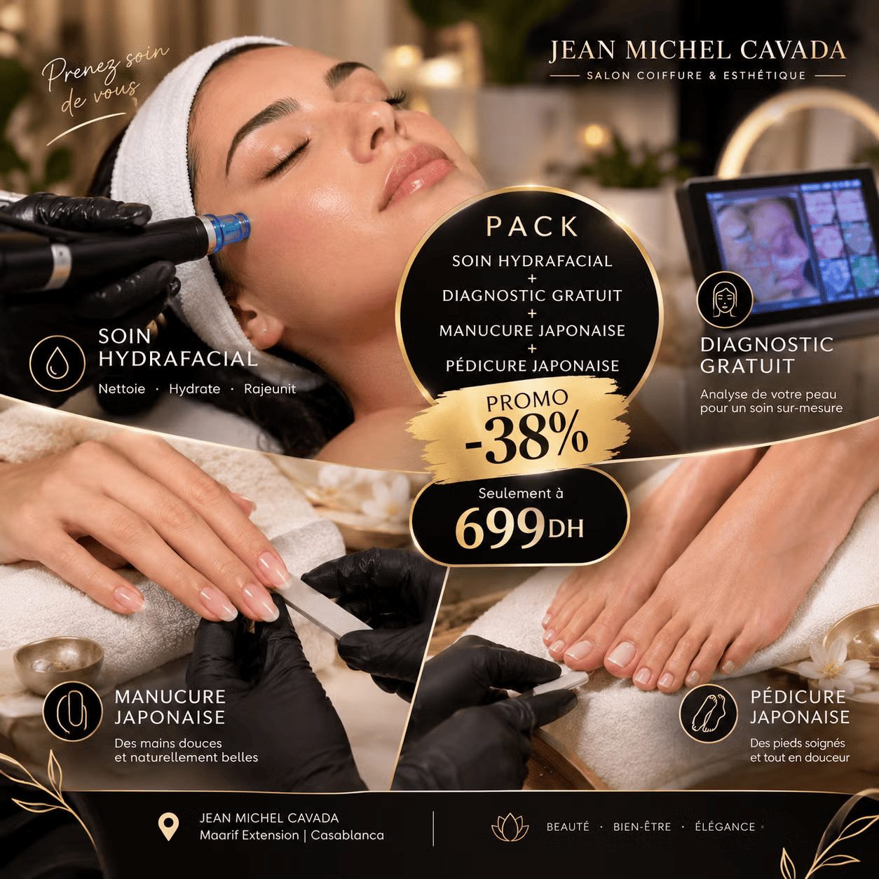 Salon Jean Michel Cavada • Coiffure & Esthétique 100% femmes au Maarif Casablanca